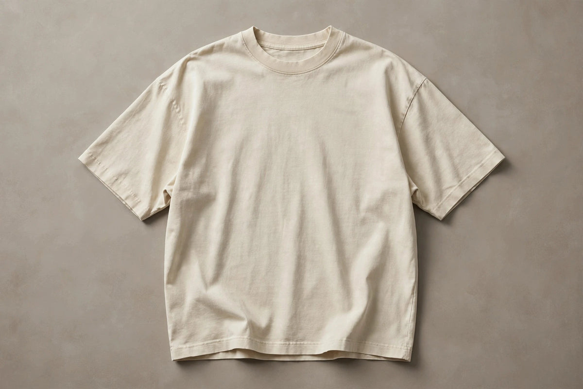 Essential Boxy Tee — Oat
