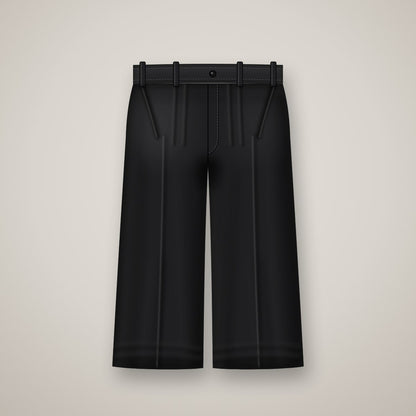 Saltmarsh Pleated Wide Trousers - Washed Twill