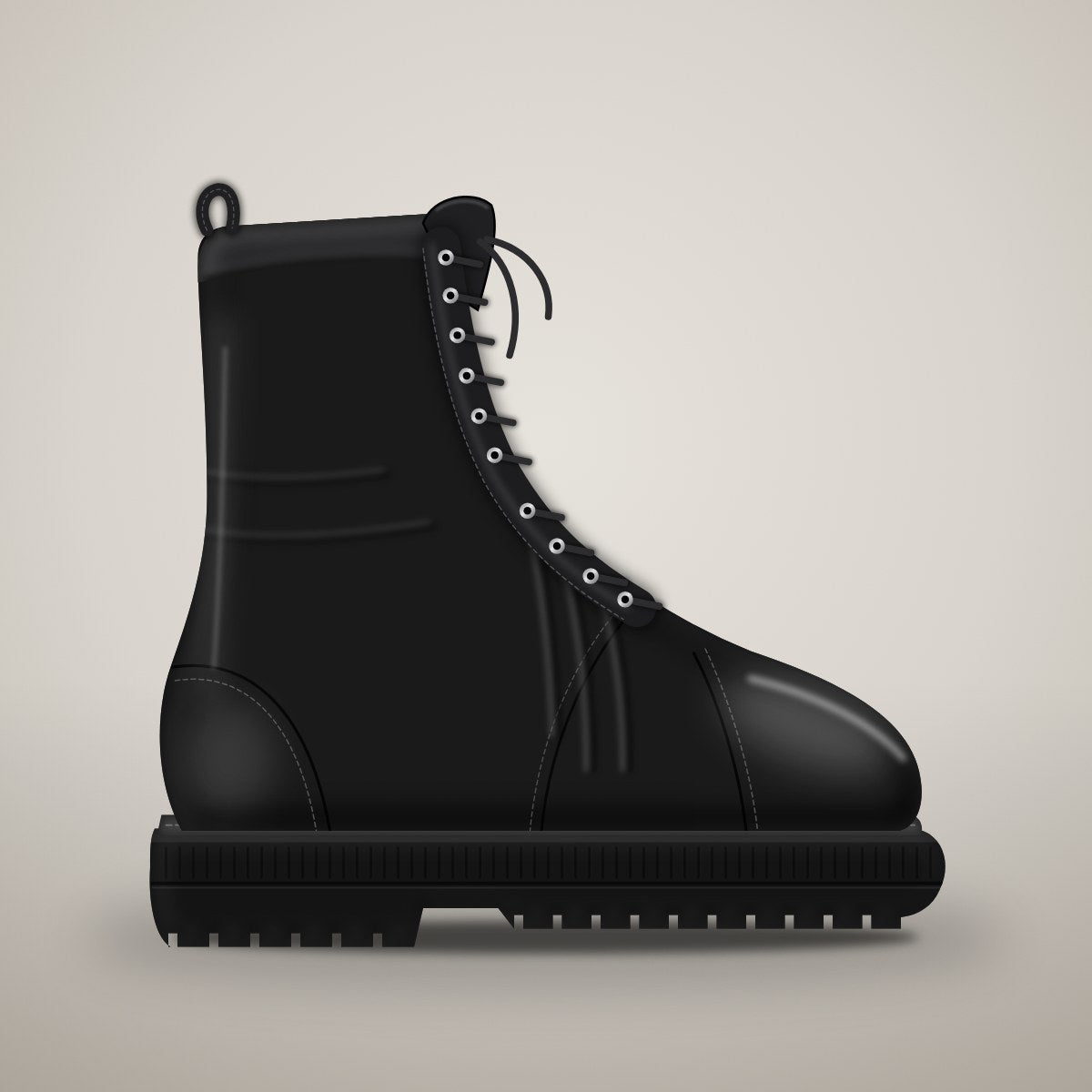 Ironvale Chunky Leather Boots - Lug Sole